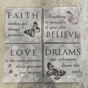 Wall pictures set of 4 each 12x12inches